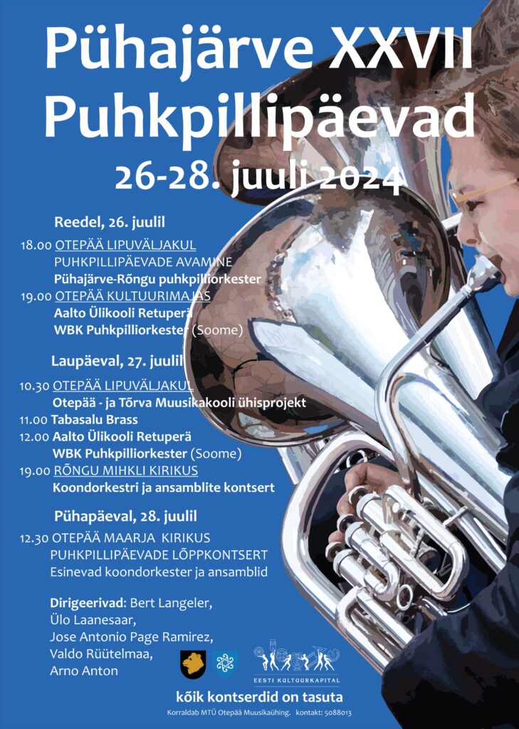 Pühajärve XXVII Puhkpillipäevad 26.-28.07.2024