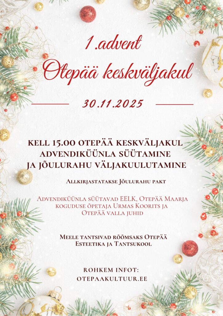 1. advent Otepää keskväljakul