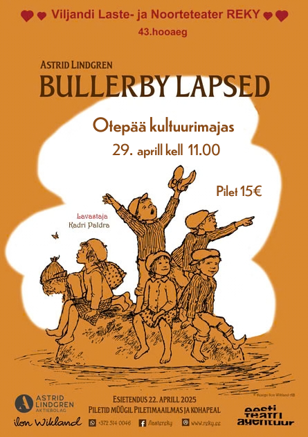 “Bullerby lapsed” Astrid Lindgren