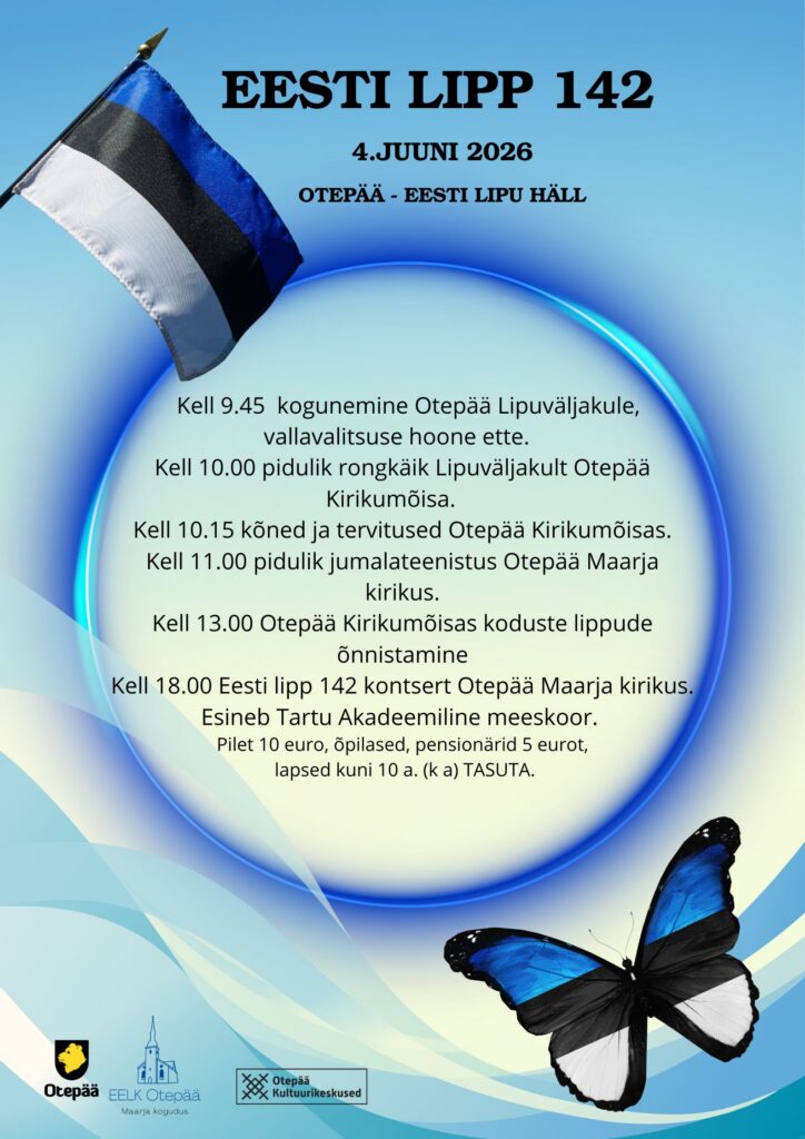 Eesti lipu 142. aastapäeva tähistamine Otepääl