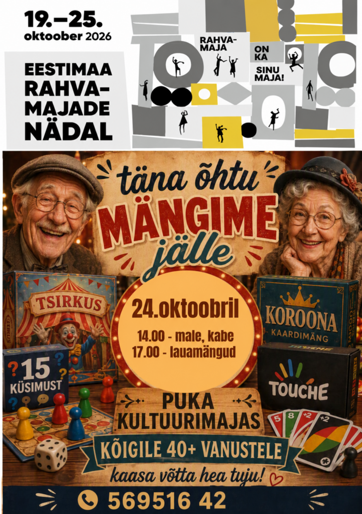 Lauamängude õhtu (täiskasvanutele)